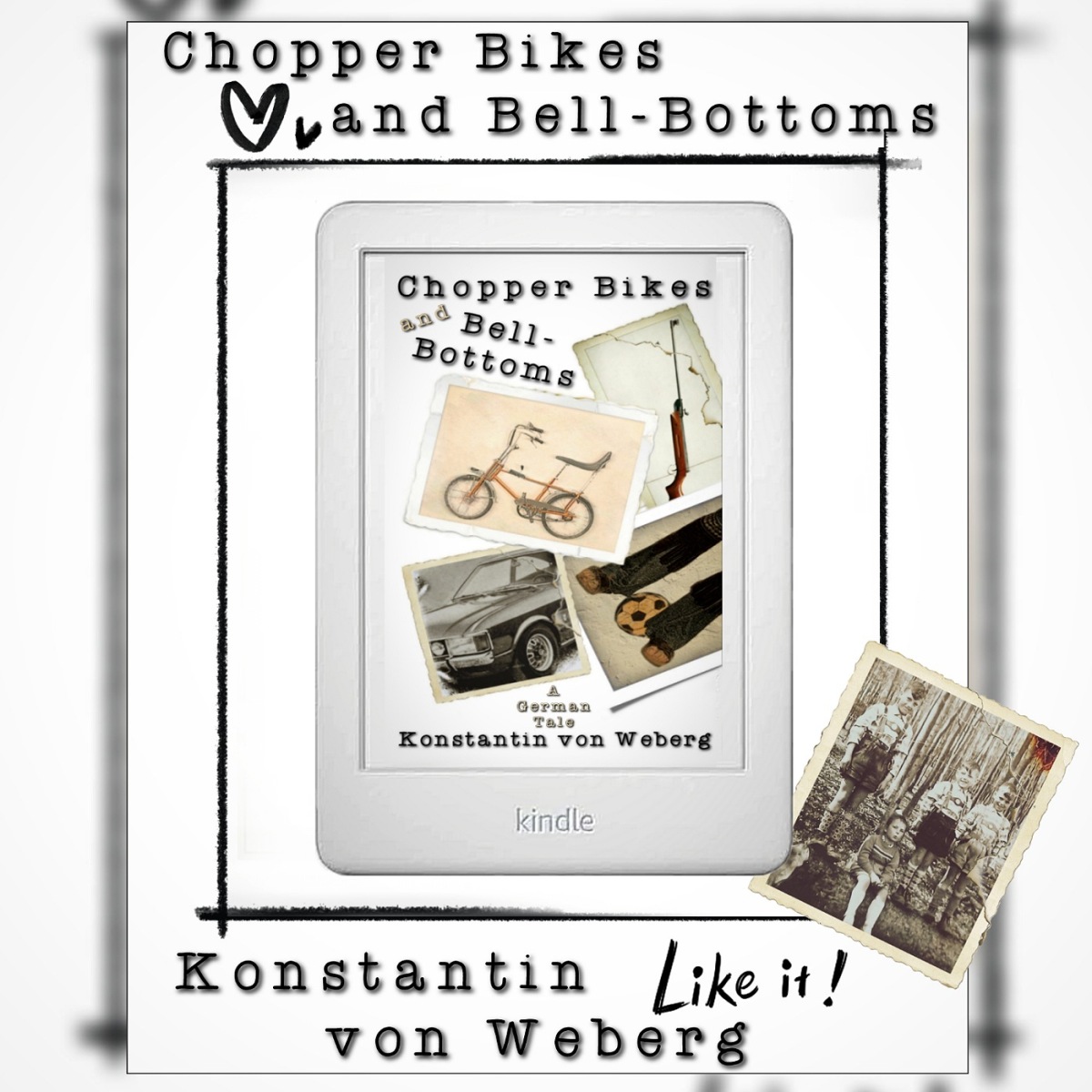 ‚Chopper Bikes and Bell-Bottoms‘ An Amazon Kindle ebook with all features
