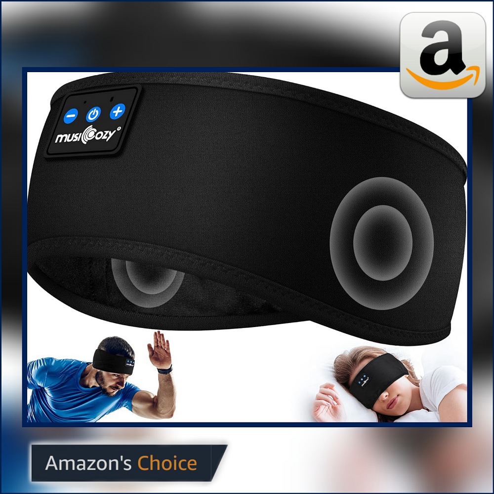Best Seller #1 on Amazon USA • MUSICOZY Sleep Headphones or for Workout and Running