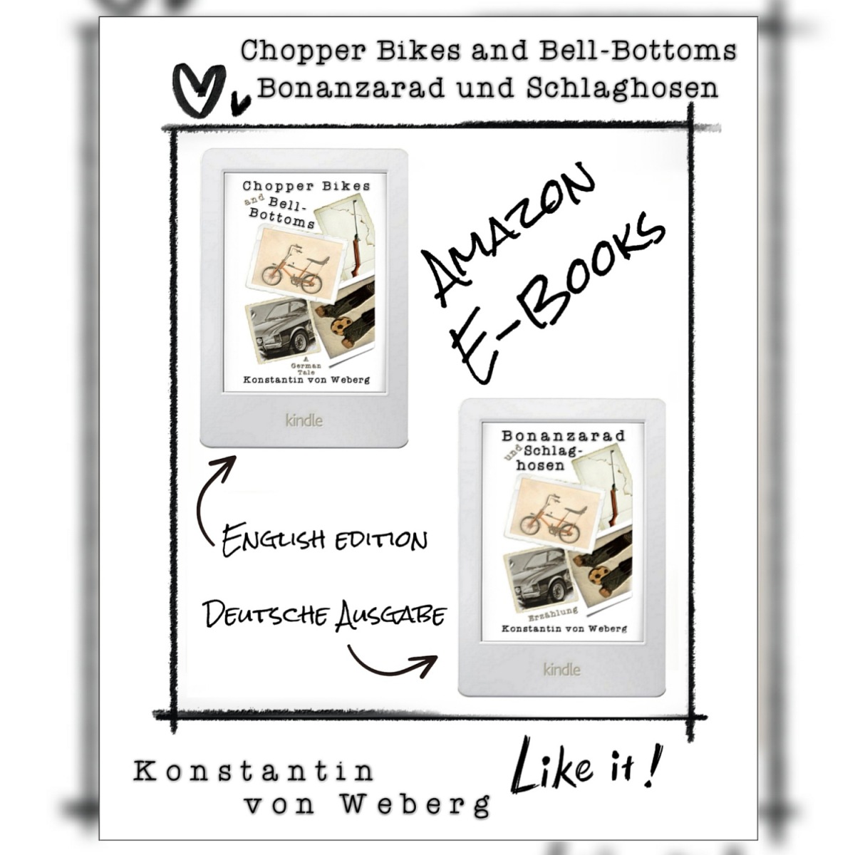 Novel ‚Chopper Bikes and Bell-Bottoms‘ • Roman ‚Bonanzarad und Schlaghosen‘