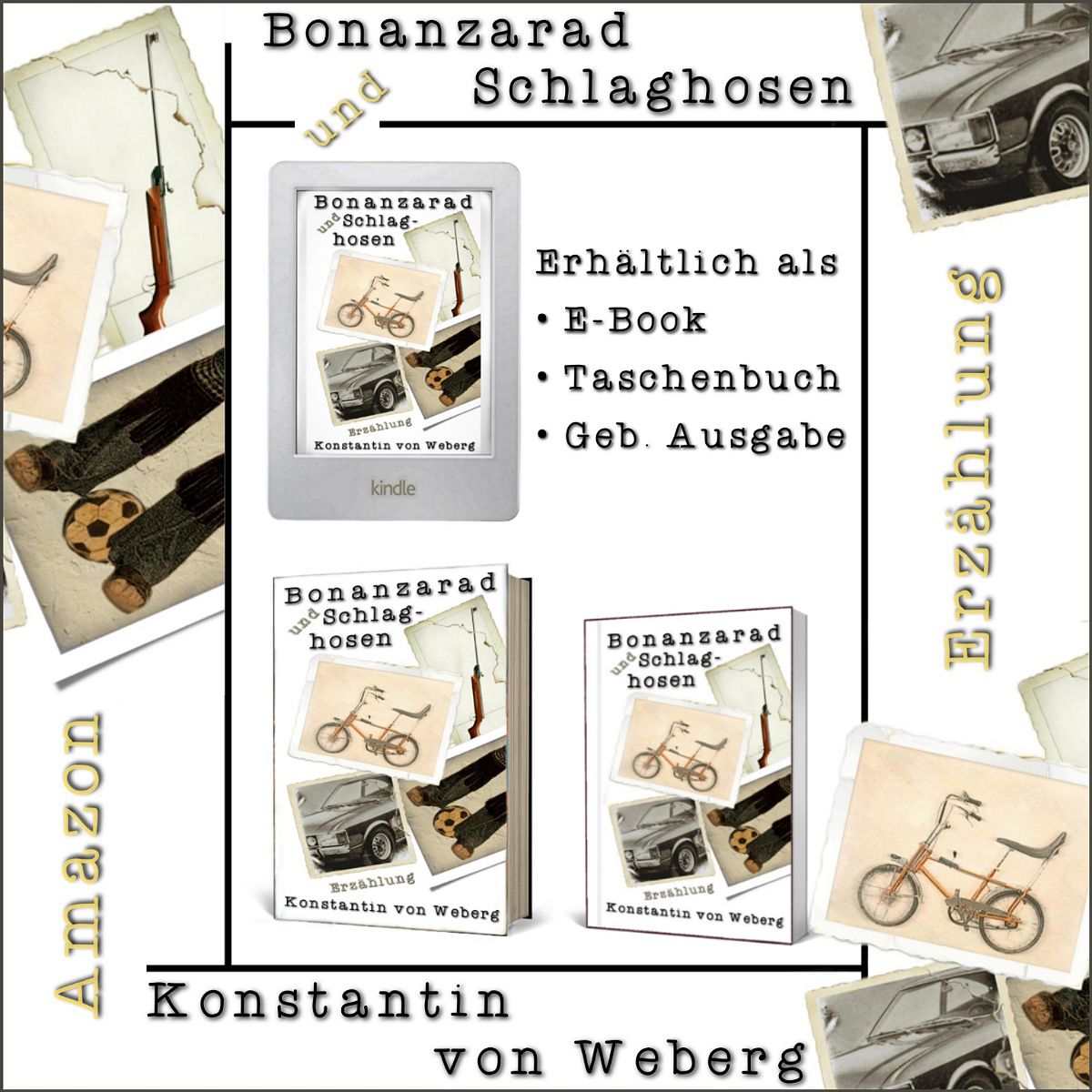 Kindle E-Book ‚Bonanzarad und Schlaghosen‘ Demonstration des Inhaltsverzeichnis